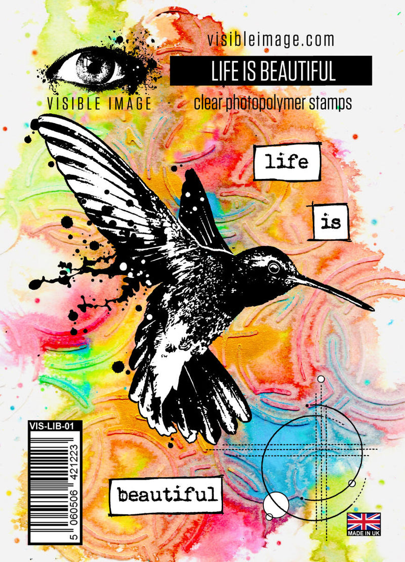 Visible Image Life is Beautiful - A6 Stamp Set-1