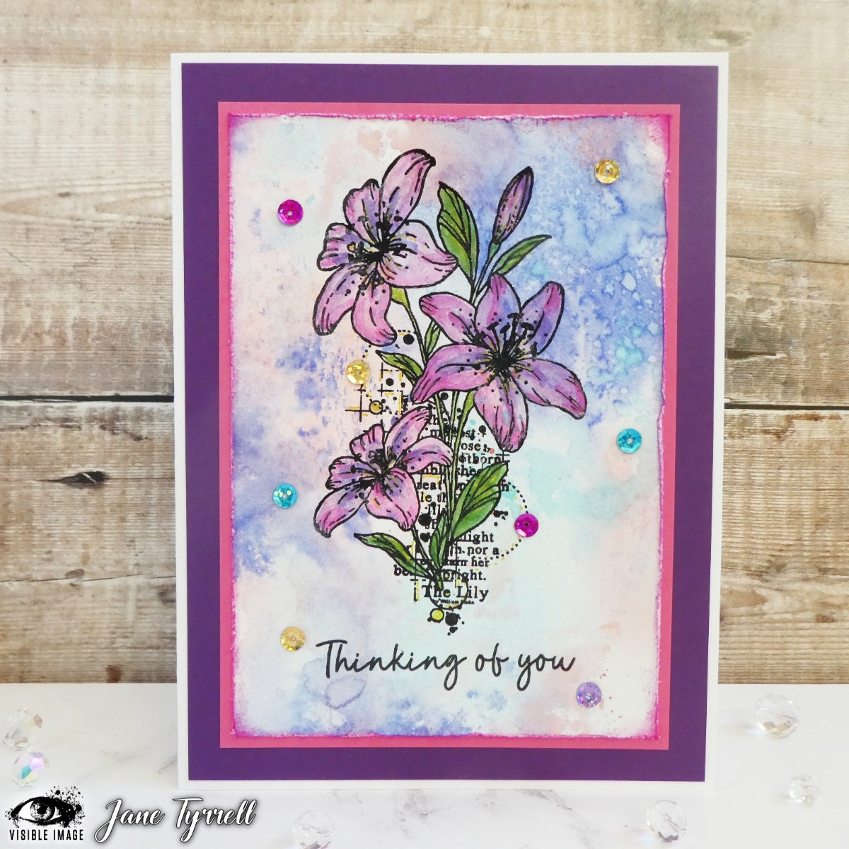 Visible Image Lilies With Love - A6 Stamp Set-2