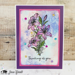 Visible Image Lilies With Love - A6 Stamp Set-2