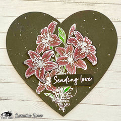 Visible Image Lilies With Love - A6 Stamp Set-3