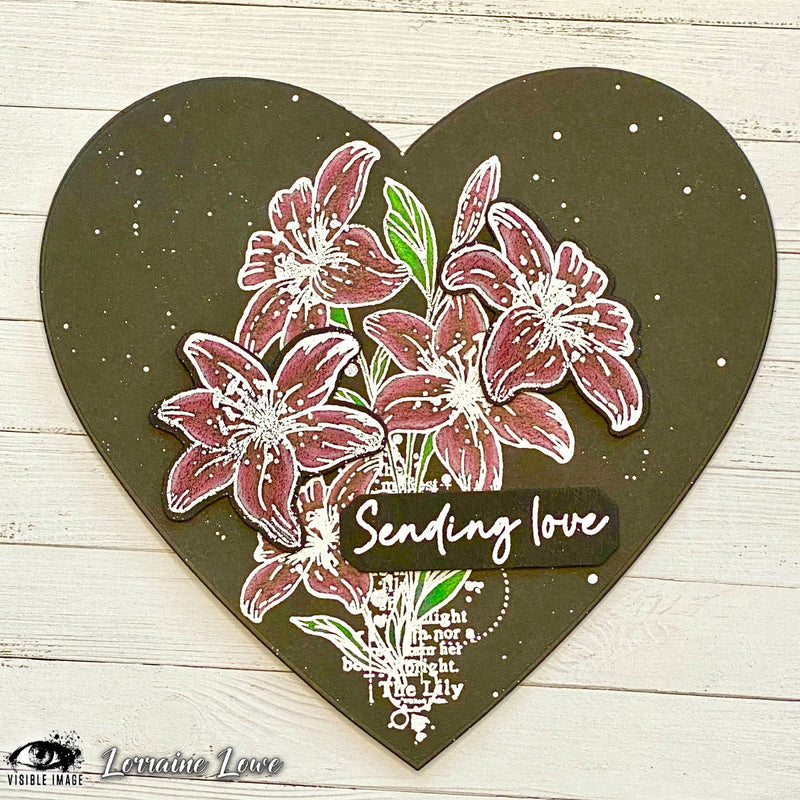 Visible Image Lilies With Love - A6 Stamp Set-3