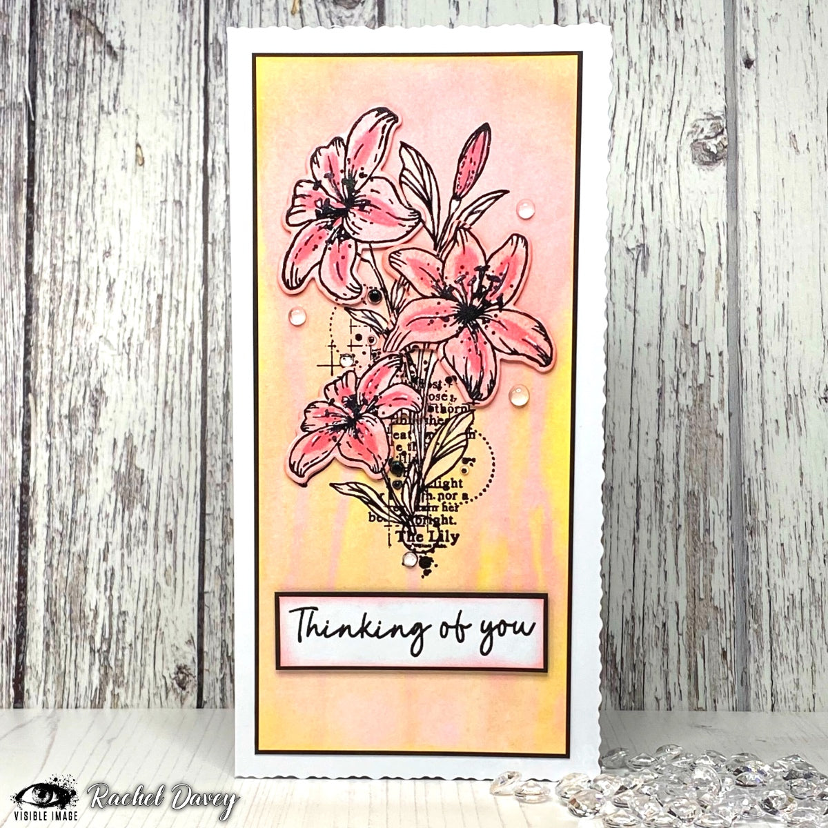 Visible Image Lilies With Love - A6 Stamp Set-4