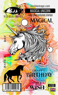 Visible Image Magical Unicorn - A6 Stamp Set-1