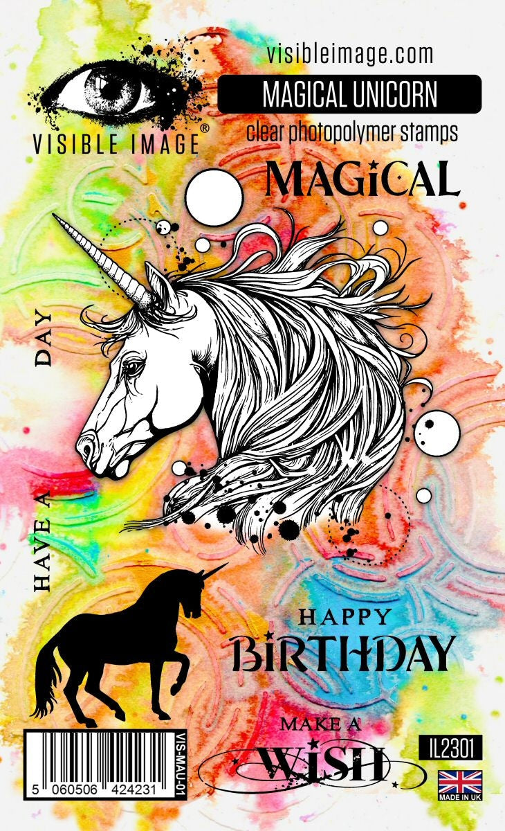 Visible Image Magical Unicorn - A6 Stamp Set-1