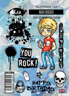 Visible Image Max Rocks - A6 Stamp Set-1