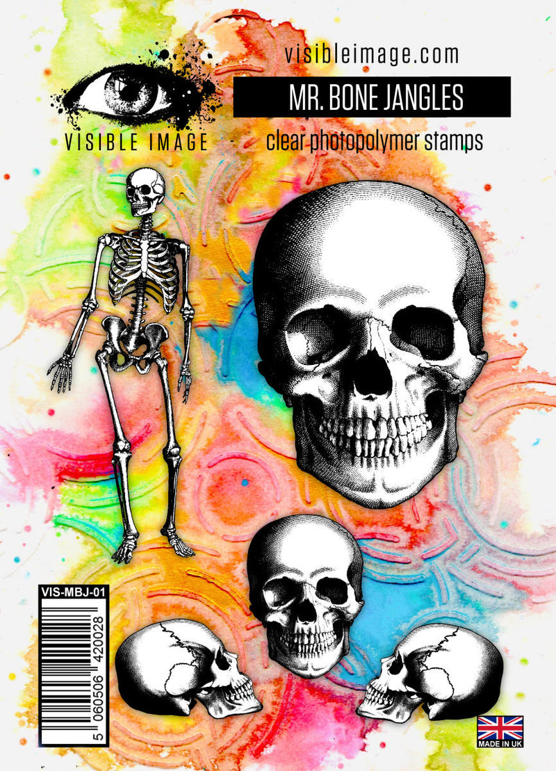 Visible Image Mr Bone Jangles - A6 Stamp Set-1