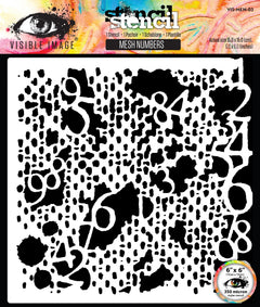 Visible Image Mesh Numbers 6in x 6in Stencil-1