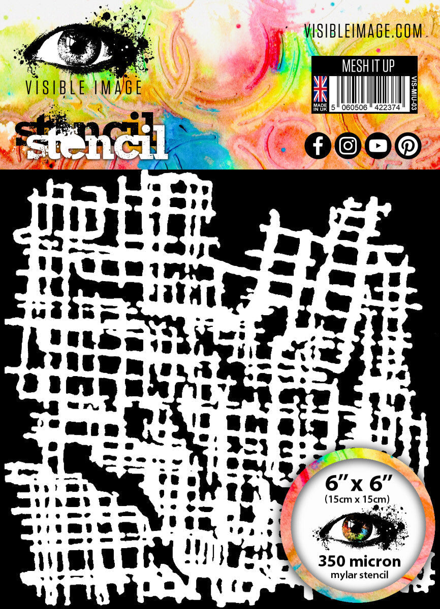 Visible Image Mesh it Up Stencil - 6 x 6-1