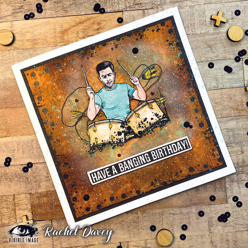 Visible Image Make Some Noise 4 in x 6 in Stamp Set-3