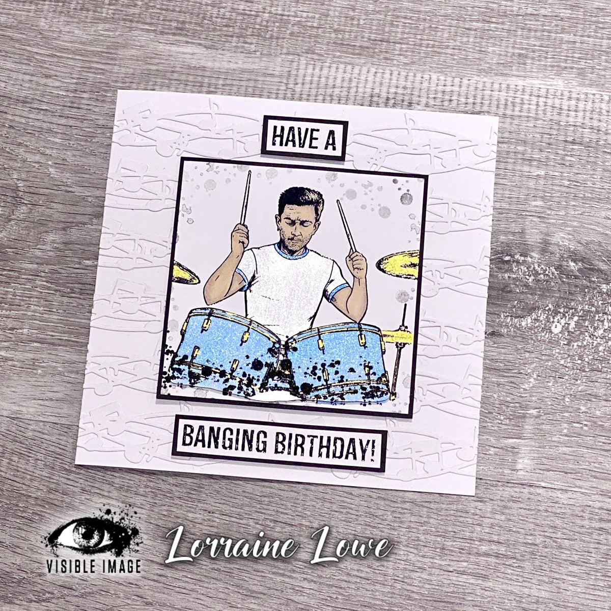 Visible Image Make Some Noise 4 in x 6 in Stamp Set-8