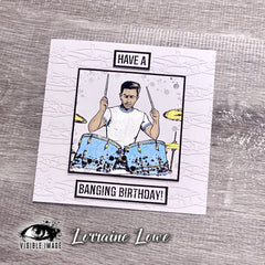 Visible Image Make Some Noise 4 in x 6 in Stamp Set-8