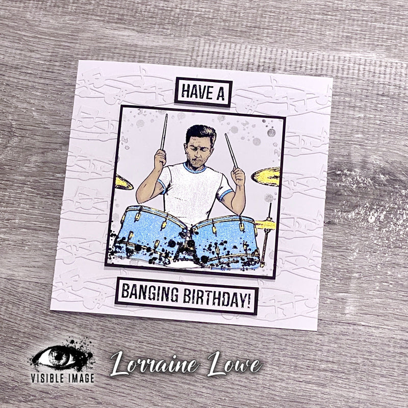 Visible Image Make Some Noise 4 in x 6 in Stamp Set-8