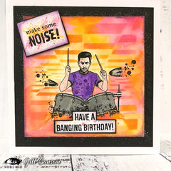 Visible Image Make Some Noise 4 in x 6 in Stamp Set-9