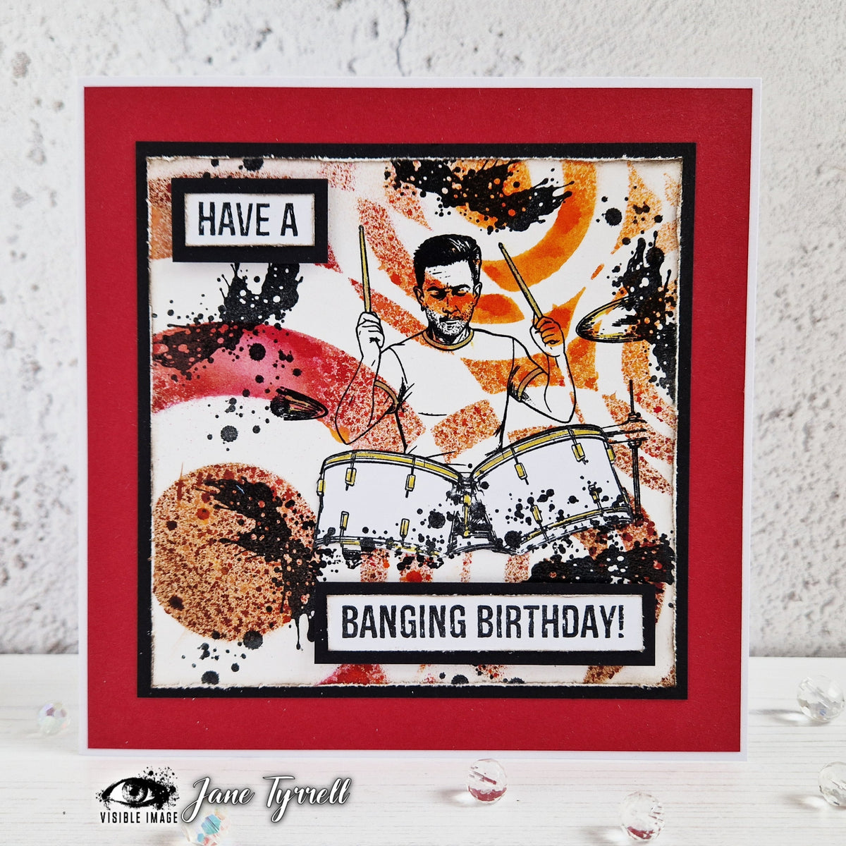Visible Image Make Some Noise 4 in x 6 in Stamp Set-10