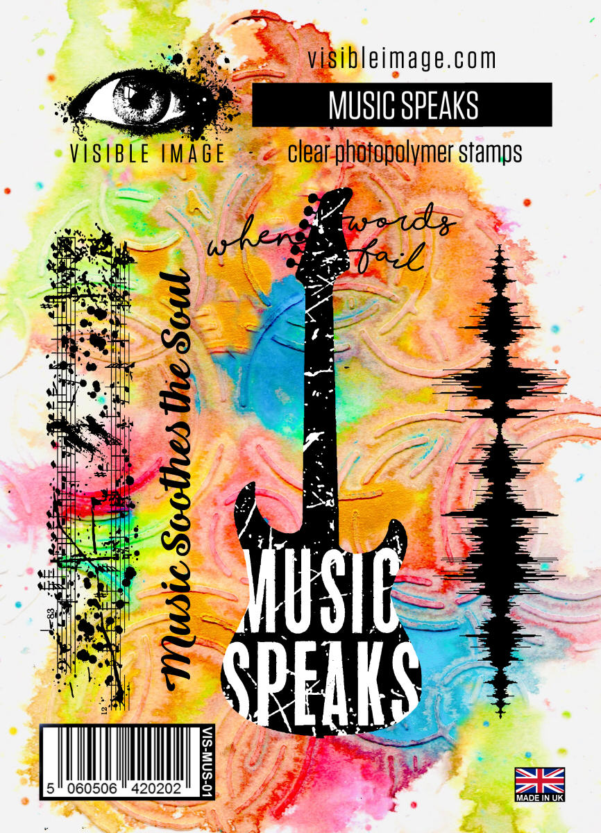 Visible Image Music Speaks - A6 Stamp Set-1