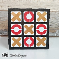 Visible Image Noughts & Crosses Stencil - 4 x 4-2