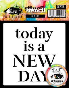 Visible Image New Day Stencil - 4 x 4-1