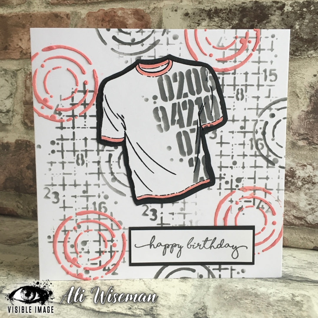 Visible Image Off The Grid Stencil - 6 x 6-3