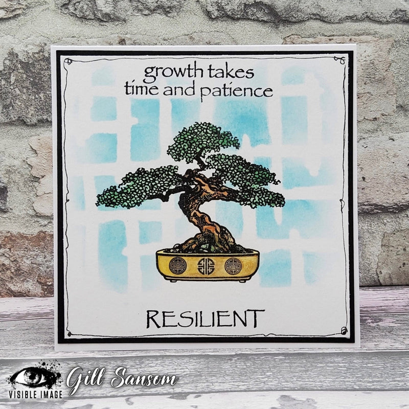 Visible Image Painted Grid Stencil - 6 x 6-3