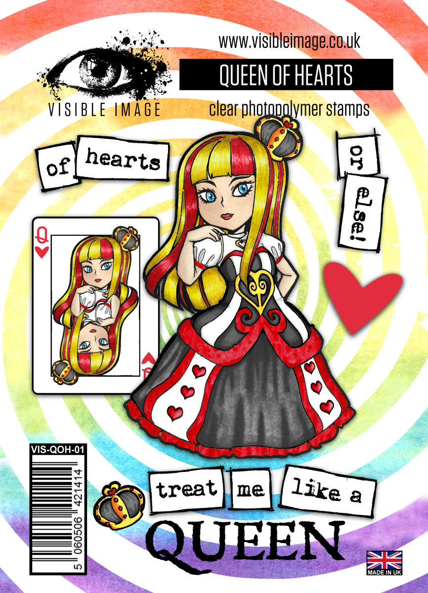 Visible Image Queen of Hearts - A6 Stamp Set-1