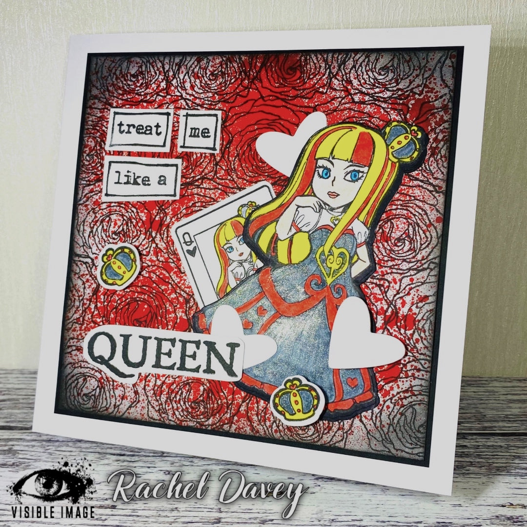 Visible Image Queen of Hearts - A6 Stamp Set-4