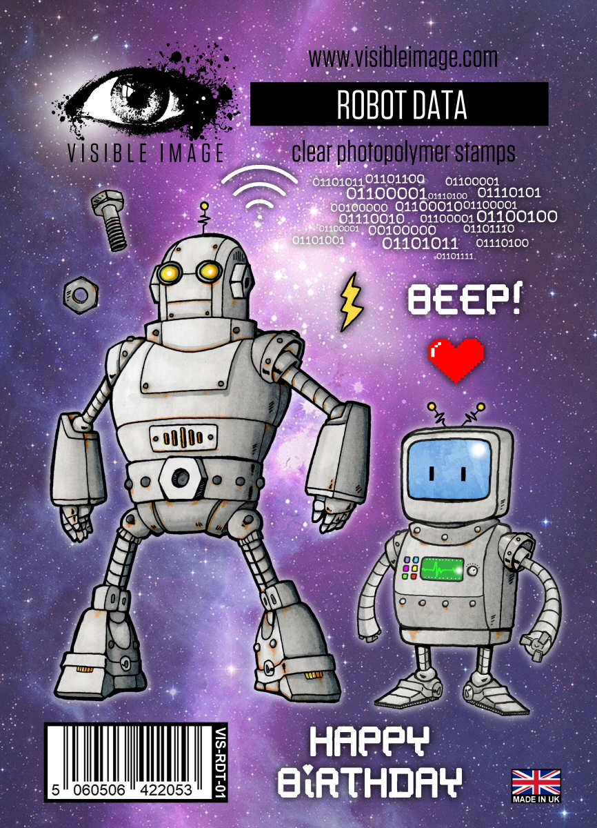 Visible Image Robot Data - A6 Stamp Set-1