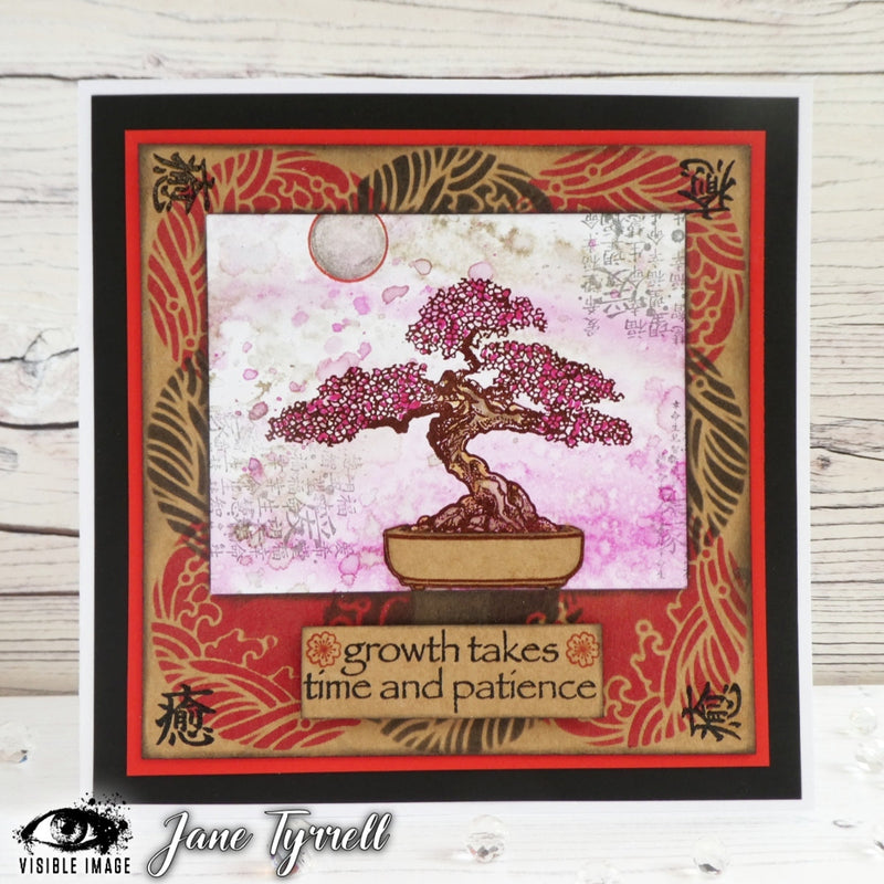 Visible Image Resilient Bonsai - A6 Stamp Set-2
