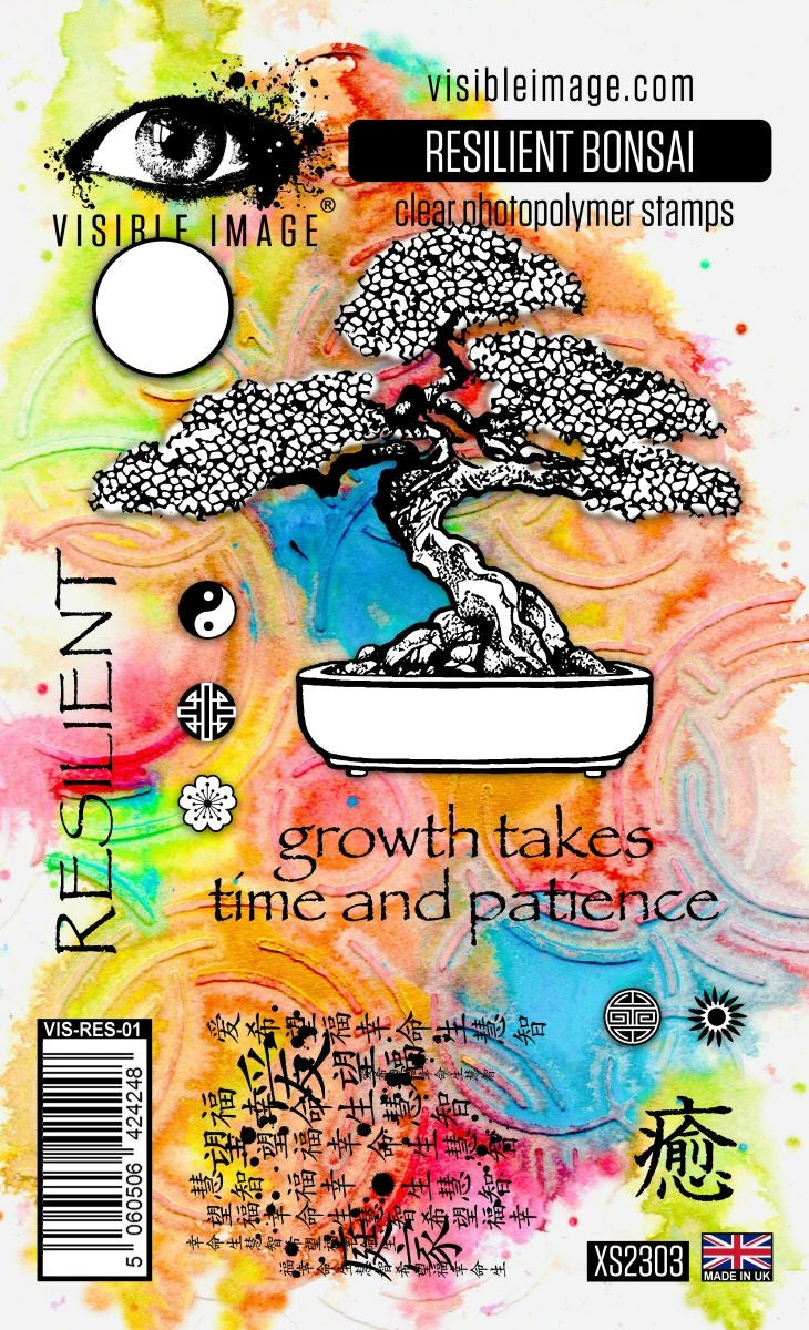 Visible Image Resilient Bonsai - A6 Stamp Set-1