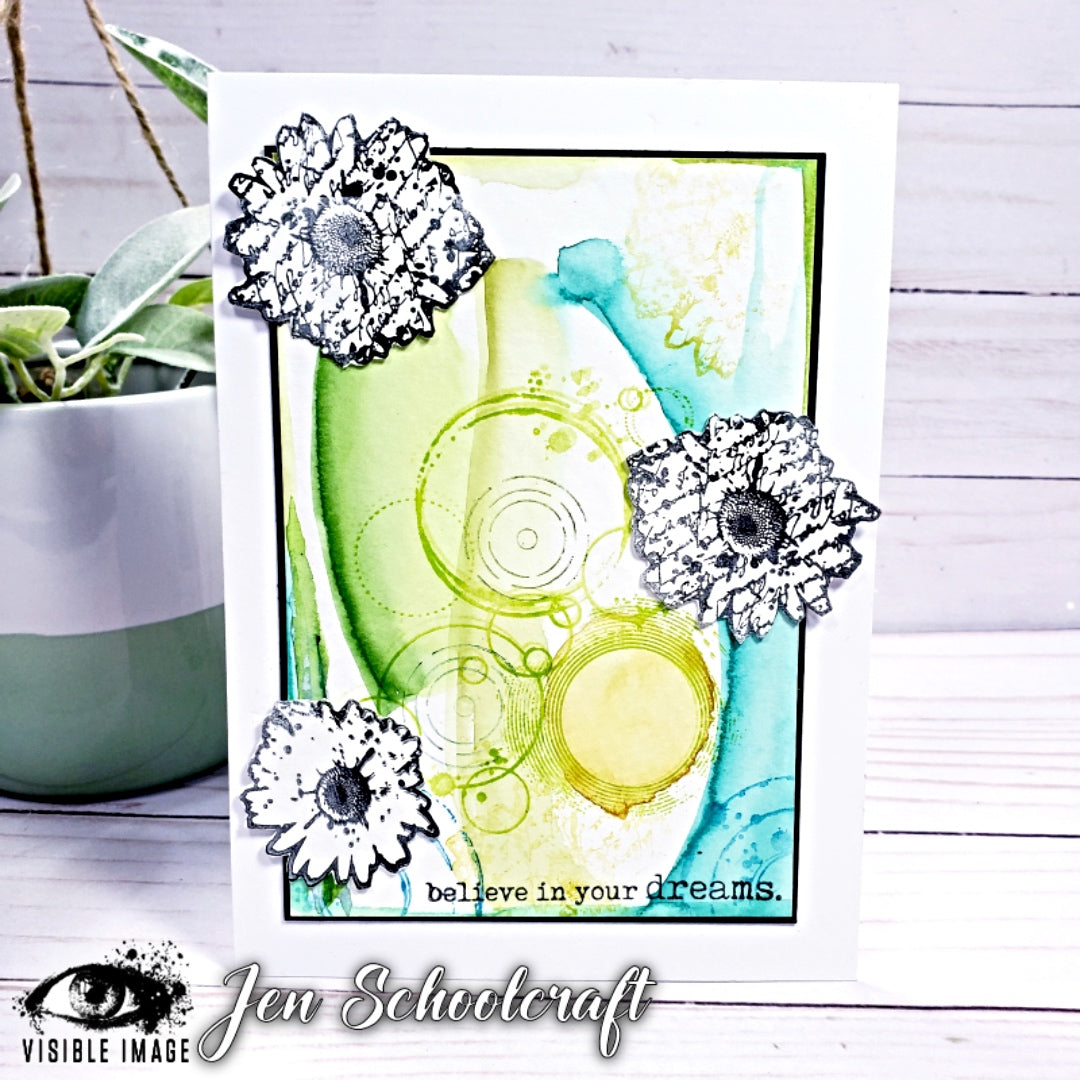 Visible Image Round In Circles - A6 Stamp Set-3