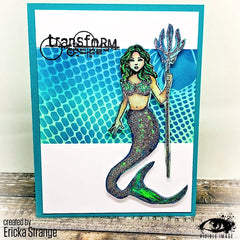 Visible Image Ripped Fishnet Stencil - 6 x 6-2