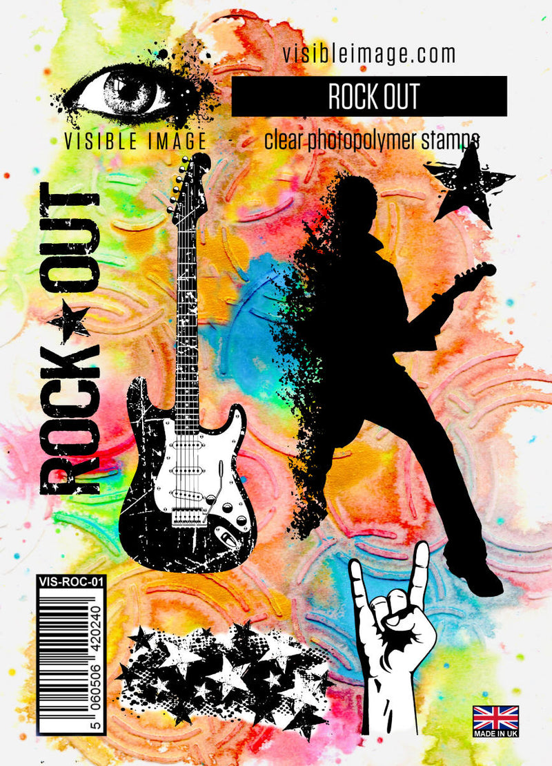 Visible Image Rock Out - A6 Stamp Set-1