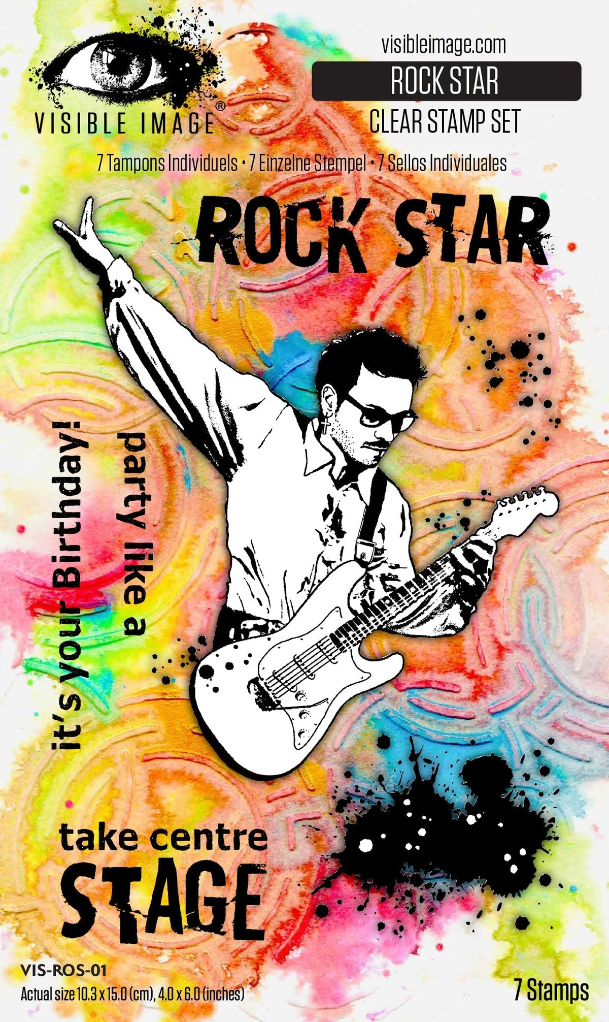 Visible Image Rock Star 4 in x 6 in Stamp Set-1