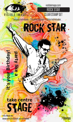 Visible Image Rock Star 4 in x 6 in Stamp Set-1
