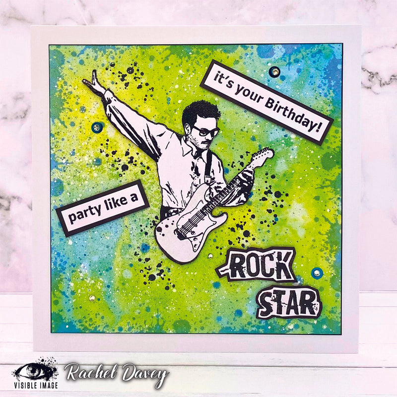 Visible Image Rock Star 4 in x 6 in Stamp Set-3