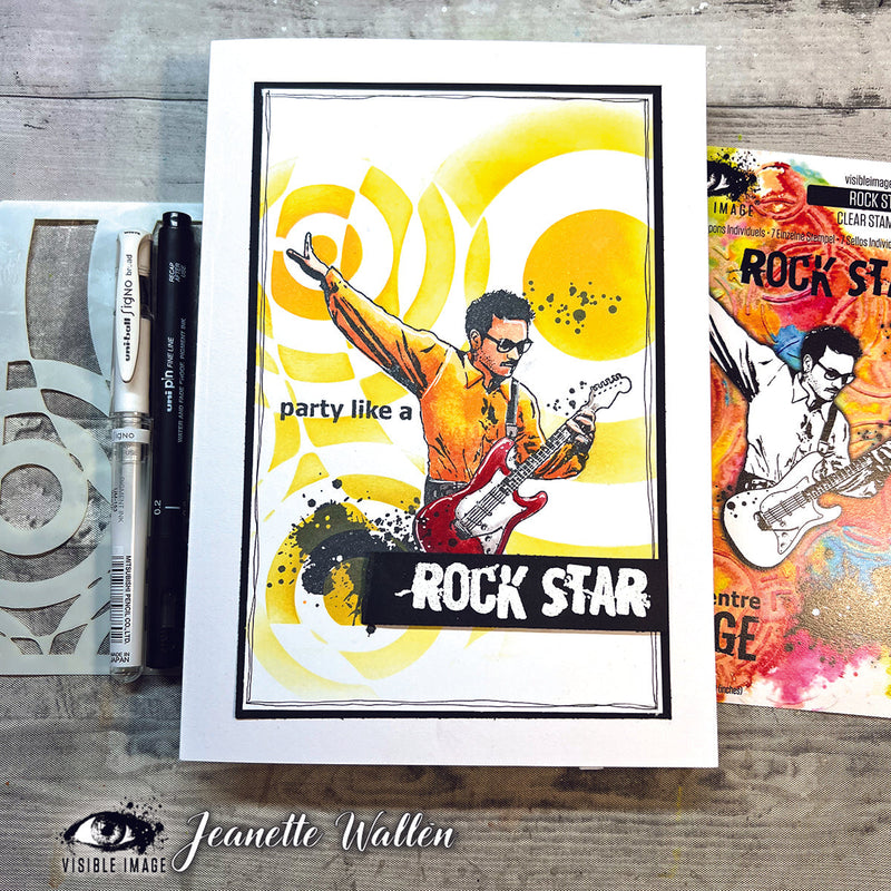 Visible Image Rock Star 4 in x 6 in Stamp Set-10