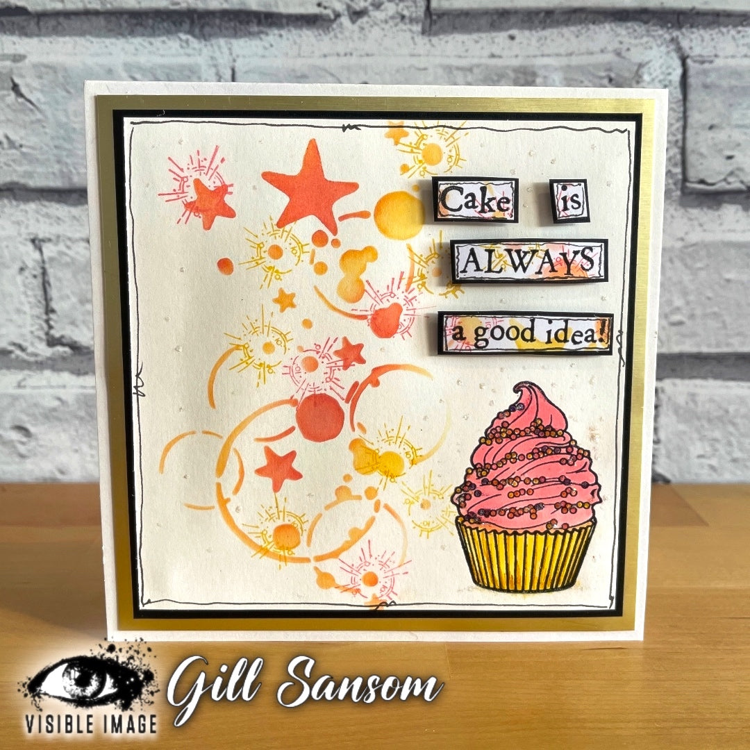 Visible Image Seeing Stars Stencil - 6 x 6-3