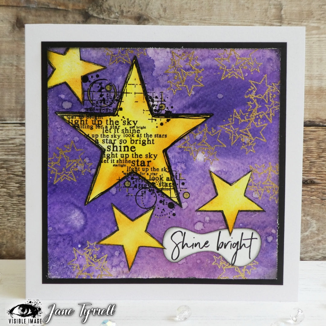 Visible Image Shining Star - A6 Stamp Set-2