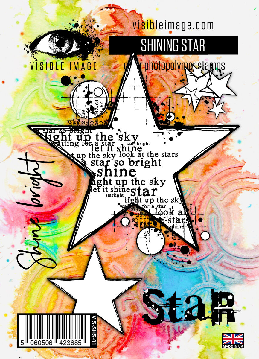 Visible Image Shining Star - A6 Stamp Set-1
