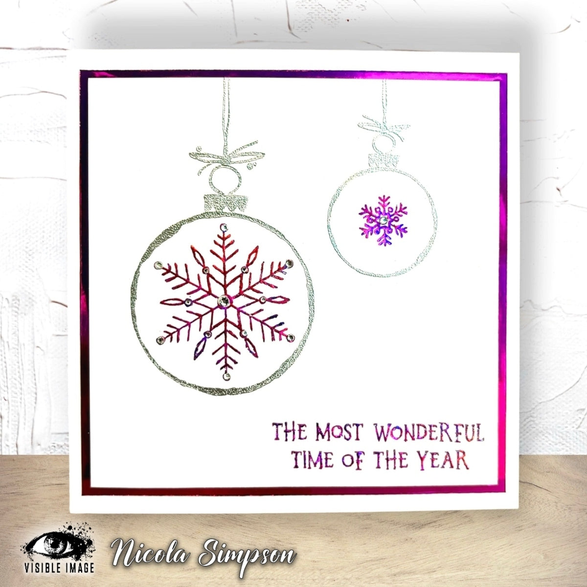 Visible Image Sketched Baubles - A6 Stamp Set-3
