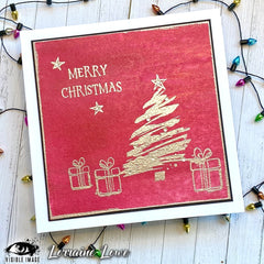 Visible Image Sketched Christmas Trees - A6 Stamp Set-2