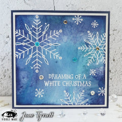 Visible Image Sketched Snowflakes - A6 Stamp Set-2