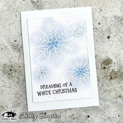Visible Image Sketched Snowflakes - A6 Stamp Set-3
