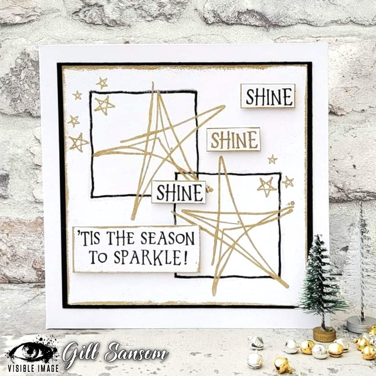 Visible Image Sketched Stars - A6 Stamp Set-2