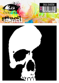 Visible Image Skull Shadow Stencil - 6 x 6-1