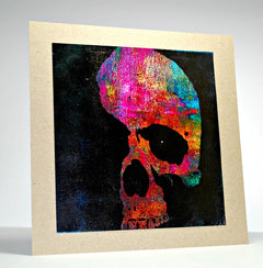 Visible Image Skull Shadow Stencil - 6 x 6-2