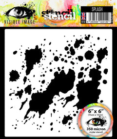 Visible Image Splash Stencil - 6 x 6-1