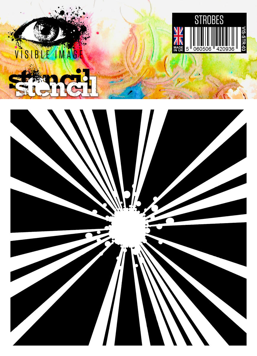 Visible Image Strobes Stencil - 6 x 6-1