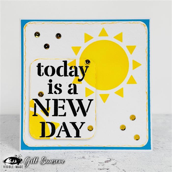 Visible Image Sunshine Stencil - 4 x 4-2