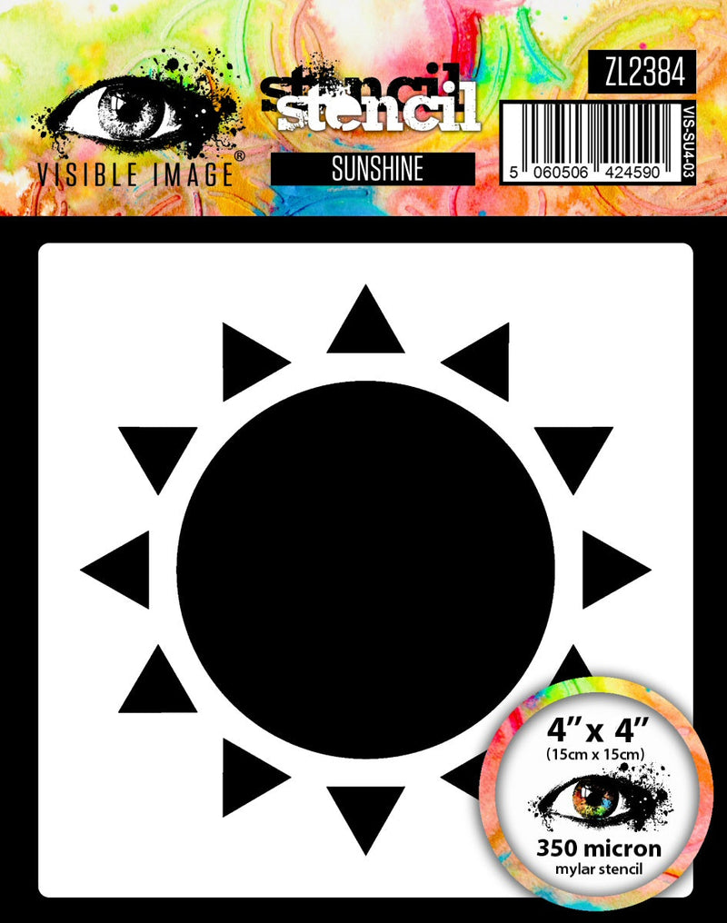 Visible Image Sunshine Stencil - 4 x 4-1