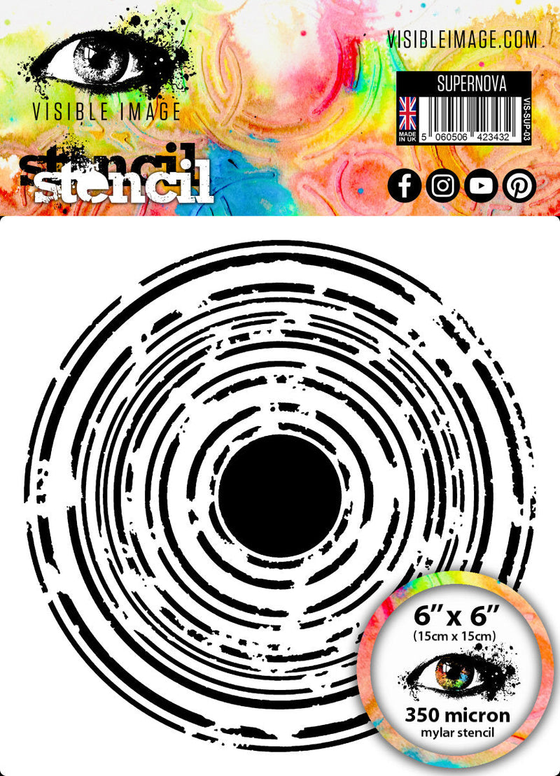 Visible Image Supernova Stencil - 6 x 6-1